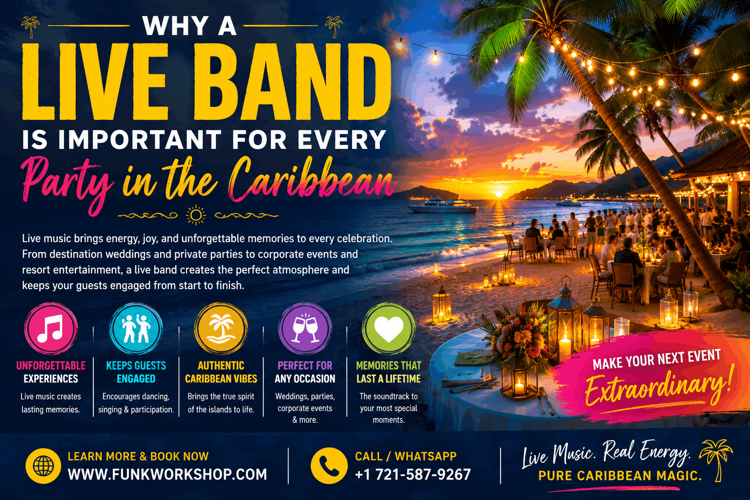 Why a Live Band Is Important for Every Party in the Caribbean